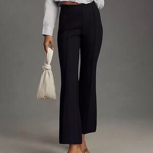 Maeve Anthropologie The Margot Kick-Flare Pants Black Size Medium